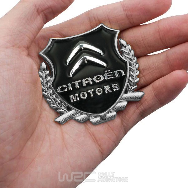 EMBLEME BOUCLIER LOGO CITROEN SILVER